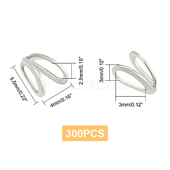 304 Stainless Steel Pendant Bails&nbsp;STAS-UN0023-19