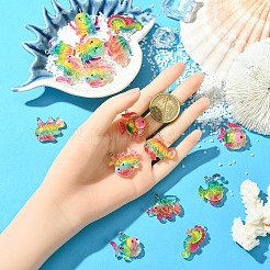 16Pcs 8 Styles Ocean Theme Transparent Resin Pendants&nbsp;RESI-YW0004-97