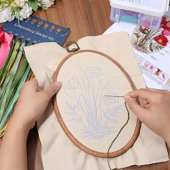 DIY Embroidery Beginner Kits&nbsp;DIY-WH20063-006C