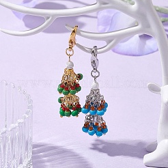 Glass Seed Bead Pendant Decorations&nbsp;HJEW-MZ00057