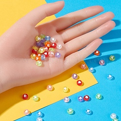 400Pcs 8 Colors Transparent Acrylic Beads&nbsp;TACR-YW0001-44