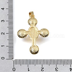 Religion Brass Pendants&nbsp;KK-E802-11G-B