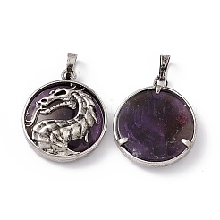 Natural Amethyst Pendants&nbsp;G-H281-05G