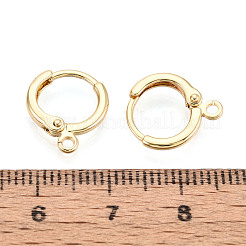 Brass Hoop Earring Findings&nbsp;KK-N276-12G