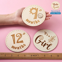 Basswood Milestone Cards&nbsp;WOOD-TA0001-41C