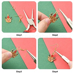 DIY Christmas Reindeer Earring Making Kit&nbsp;DIY-YW0017-80