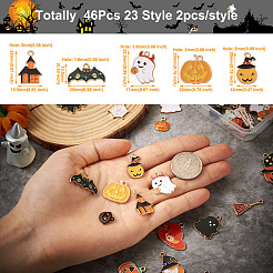 44pcs 22 style Alloy Enamel Pendants&nbsp;ENAM-MP0001-07