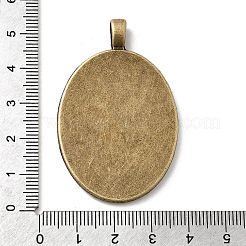 Vintage Tibetan Style Alloy Pendant Cabochon Settings&nbsp;X-TIBEP-M018-21AB-NF