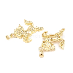 Brass Pendants&nbsp;KK-P353-21G-03