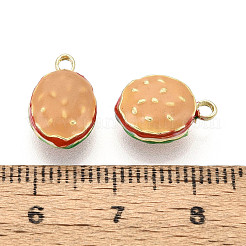 Rack Plating Alloy Enamel Charms&nbsp;PALLOY-N181-24KCG-02