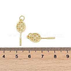 Brass Micro Pave Cubic Zirconia Pendants&nbsp;KK-U058-29G