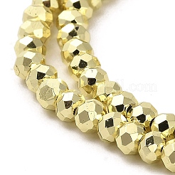 Electroplate Glass Beads Strands&nbsp;EGLA-D030-15B-03
