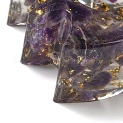 Natural Amethyst & Resin Candle Holder Molds&nbsp;DJEW-H012-03E