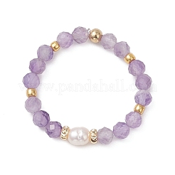 Natural Cultured Freshwater Pearl and Gemstone Finger Rings&nbsp;RJEW-JR00970