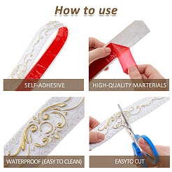 PVC Self-Adhesive Flexible Molding Trim&nbsp;AJEW-WH0348-636B