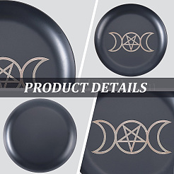 430 Stainless Steel Wiccan Altar Plate&nbsp;AJEW-WH20070-290A-01