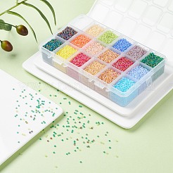 FGB 450G 18 Colors 12/0 Grade A Round Glass Seed Beads&nbsp;SEED-JP0012-04-2mm