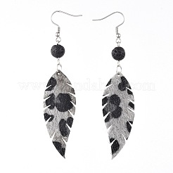 Imitation Leather Dangle Earrings&nbsp;EJEW-JE03596-02