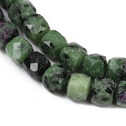 Natural Ruby in Zoisite Beads Strands&nbsp;G-H078-C39-6mm