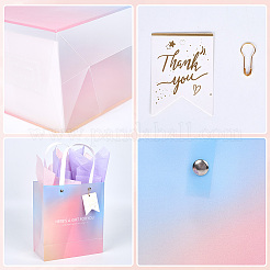 2Pcs Gradient Color Paper Gift Tote Bags&nbsp;ABAG-SP0001-28
