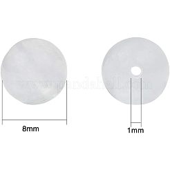 Natural White Jade Round Bead Strands&nbsp;G-OC0001-09