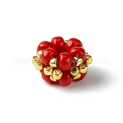 MIYUKI Round Rocailles Seed Beads Beaded Charms&nbsp;PALLOY-MZ00207