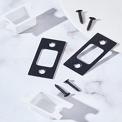 2 Sets 201 Stainless Steel Door Reinforcement Plate with Screws&nbsp;AJEW-LP0001-31EB