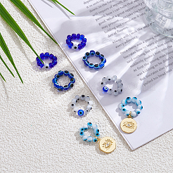 16Pcs 4 Styles Handmade Lampwork Stethoscope Pendant Decorations&nbsp;HJEW-SP0001-62