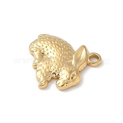 304 Stainless Steel Rabbit Pendants&nbsp;STAS-S186-07C-G