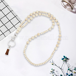 1Pc Wood Phone Hand Strap Chains&nbsp;AJEW-CP0008-92