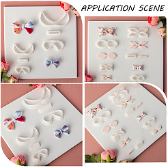 4 Sets 4 Styles Plastic Clay Pressed Molds&nbsp;AJEW-SC0004-09C