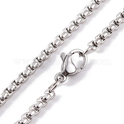 304 Stainless Steel Enamel Necklaces&nbsp;NJEW-Q338-05P