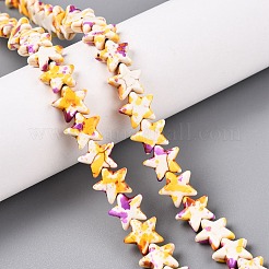 Spray Painted Synthetic Turquoise Beads Strands&nbsp;UNKW-T001-11