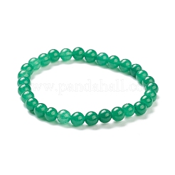 Dyed Natural Jade Beaded Stretch Bracelets&nbsp;BJEW-A117-B-34