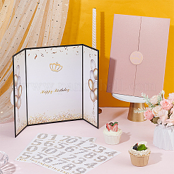 2Pcs Paper Birthday Guest Book&nbsp;AJEW-OC0015-29
