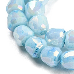 Electroplate Glass Beads Strand&nbsp;GLAA-G088-03-01C