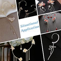 30Pcs 5 Colors 316 Stainless Steel Ear Cuff Findings&nbsp;STAS-UN0039-44