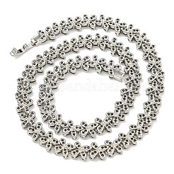 Rack Plating Brass Pave Cubic Zirconia Butterfly Link Necklaces&nbsp;NJEW-A031-03P-04