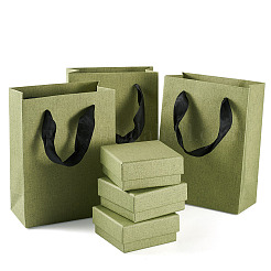 3Pcs Square Paper Jewelry Display Cases&nbsp;CON-TA0001-39E-01