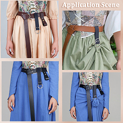 2Pcs Alloy Imitation Leather Belt Buckles&nbsp;FIND-GF0008-78A