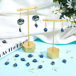 DIY Blue Evil Eye Earring Making Kit&nbsp;DIY-AR0002-85
