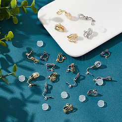 304 Stainless Steel Clip-on Earring Findings&nbsp;STAS-PH0005-65