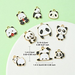10Pcs 10 Style Alloy Enamel Pendants&nbsp;ENAM-YW0003-69