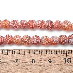 Natural Weathered Agate Beads Strands&nbsp;G-L534-08-6mm