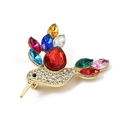 Alloy Rhinestone Lapel Pin Brooches for Clothes&nbsp;AL-CBAC0F3-01G-02