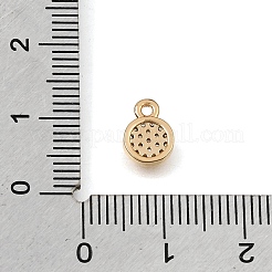 Brass Micro Pave Clear Cubic Zirconia Charms&nbsp;CU-K001-17G