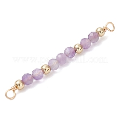 12Pcs 12 Styles Constellation Natural Mixed Stone Faceted Round Beaded Connector Charms&nbsp;PALLOY-JF04686