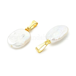 Natural Baroque Keshi Pearl  Pendants&nbsp;PALLOY-JF05625