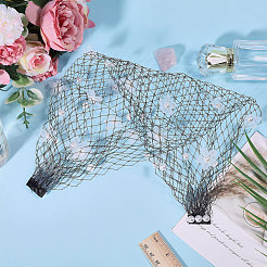 Nylon Mesh Bridal Veils&nbsp;FIND-WH0152-806B