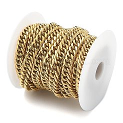 Ion Plating(IP) 304 Stainless Steel Cuban Link Chains&nbsp;CHS-E030-04A-G